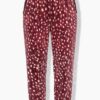 Παντελόνι loungewear με βελούδινη υφή και σχέδιο