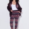 Παντελόνι loungewear σε ίσια γραμμή με norwegian σχέδιο