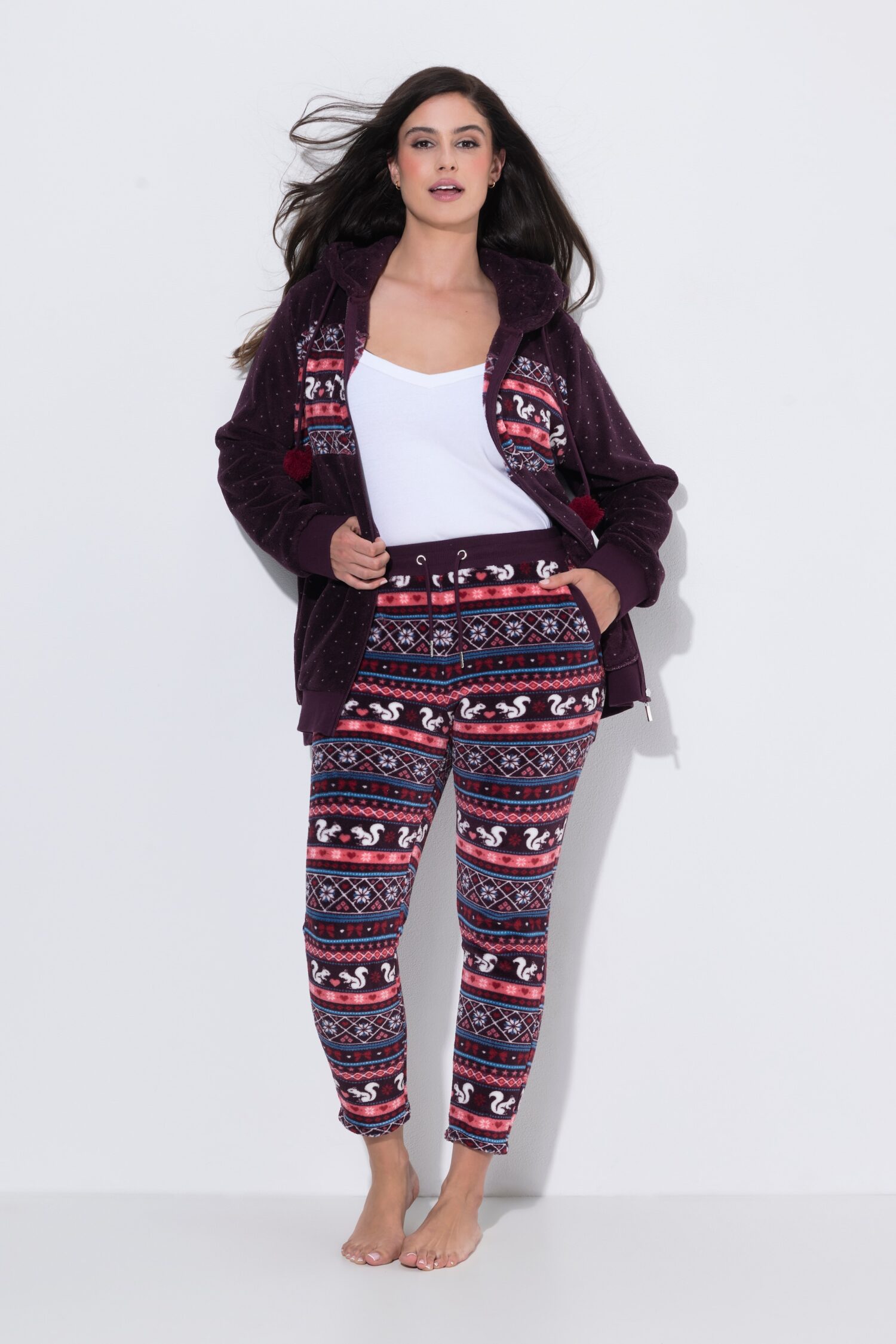 Παντελόνι loungewear σε ίσια γραμμή με norwegian σχέδιο