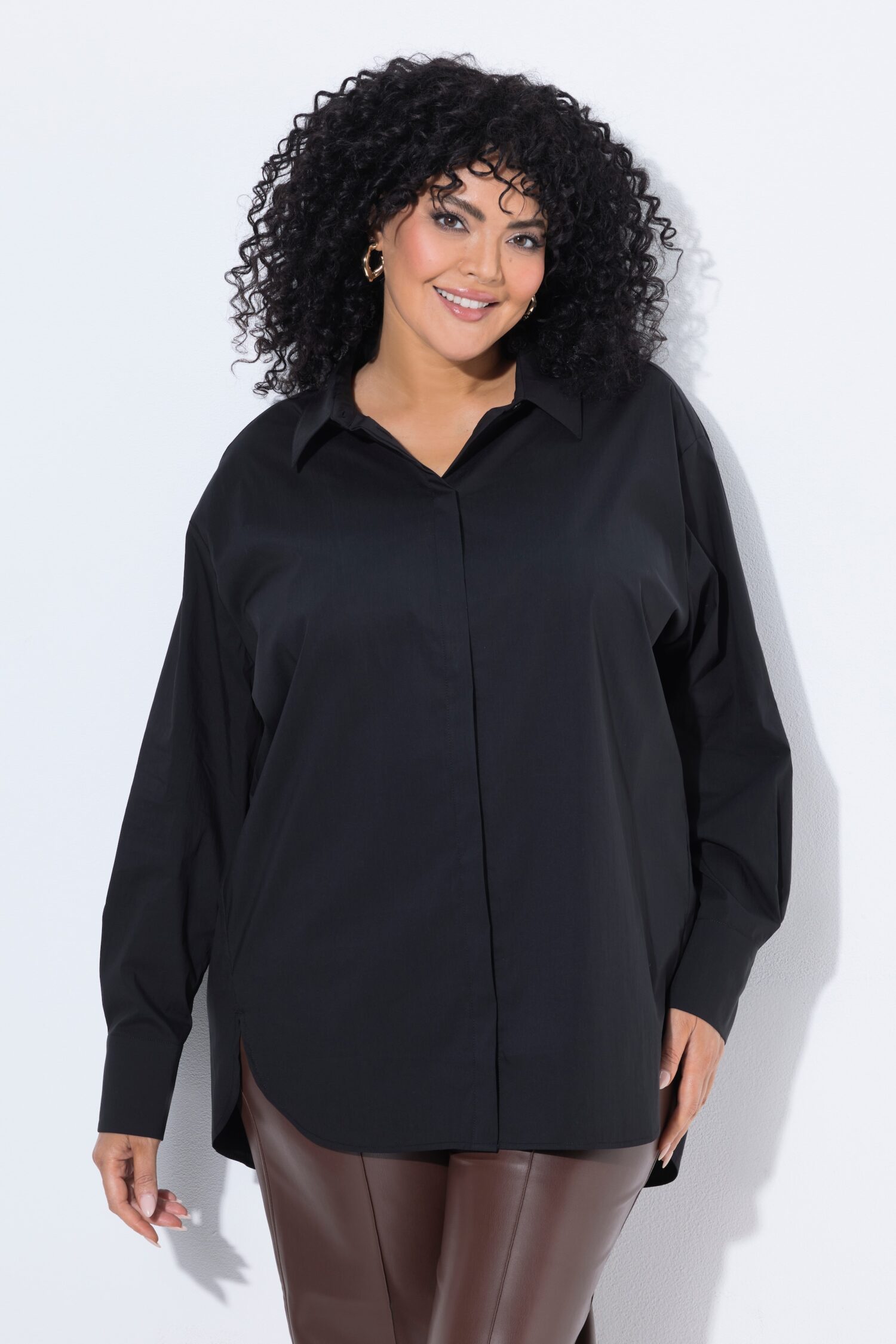Πουκάμισο μακρυμάνικο oversized με κουμπιά