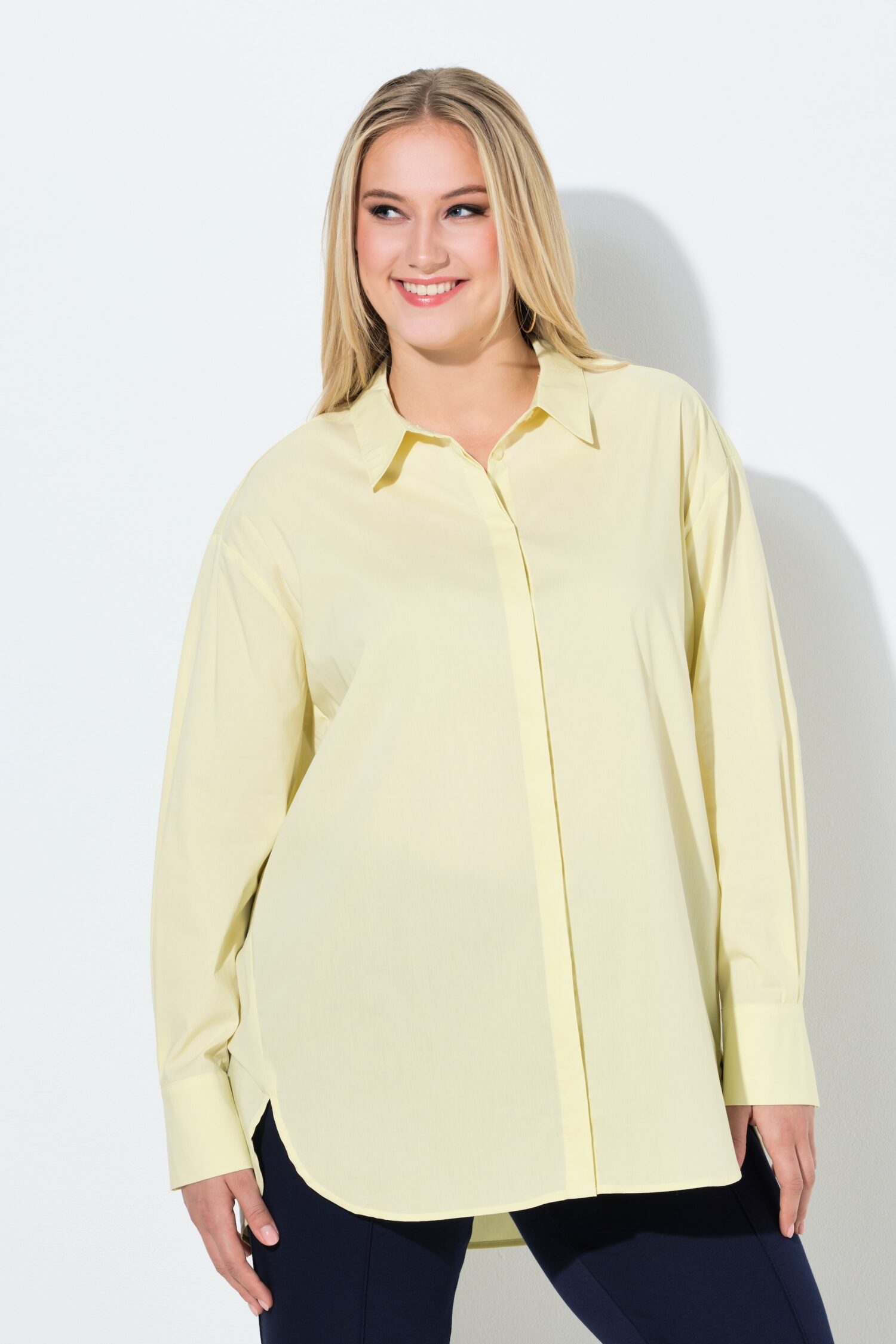 Πουκάμισο μακρυμάνικο oversized με κουμπιά