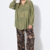 Πουκάμισο oversized, διαφανές με zig zag print
