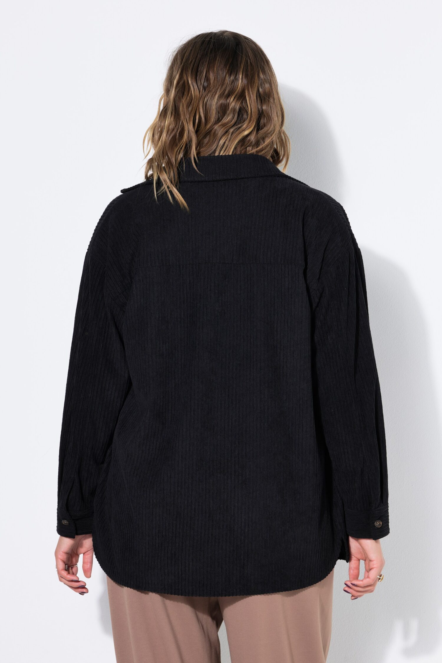 Πουκάμισο oversized, κοτλέ με τσέπες στο στήθος