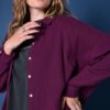 Πουκάμισο oversized με μακριά μανίκια και πλαϊνά σκισίματα