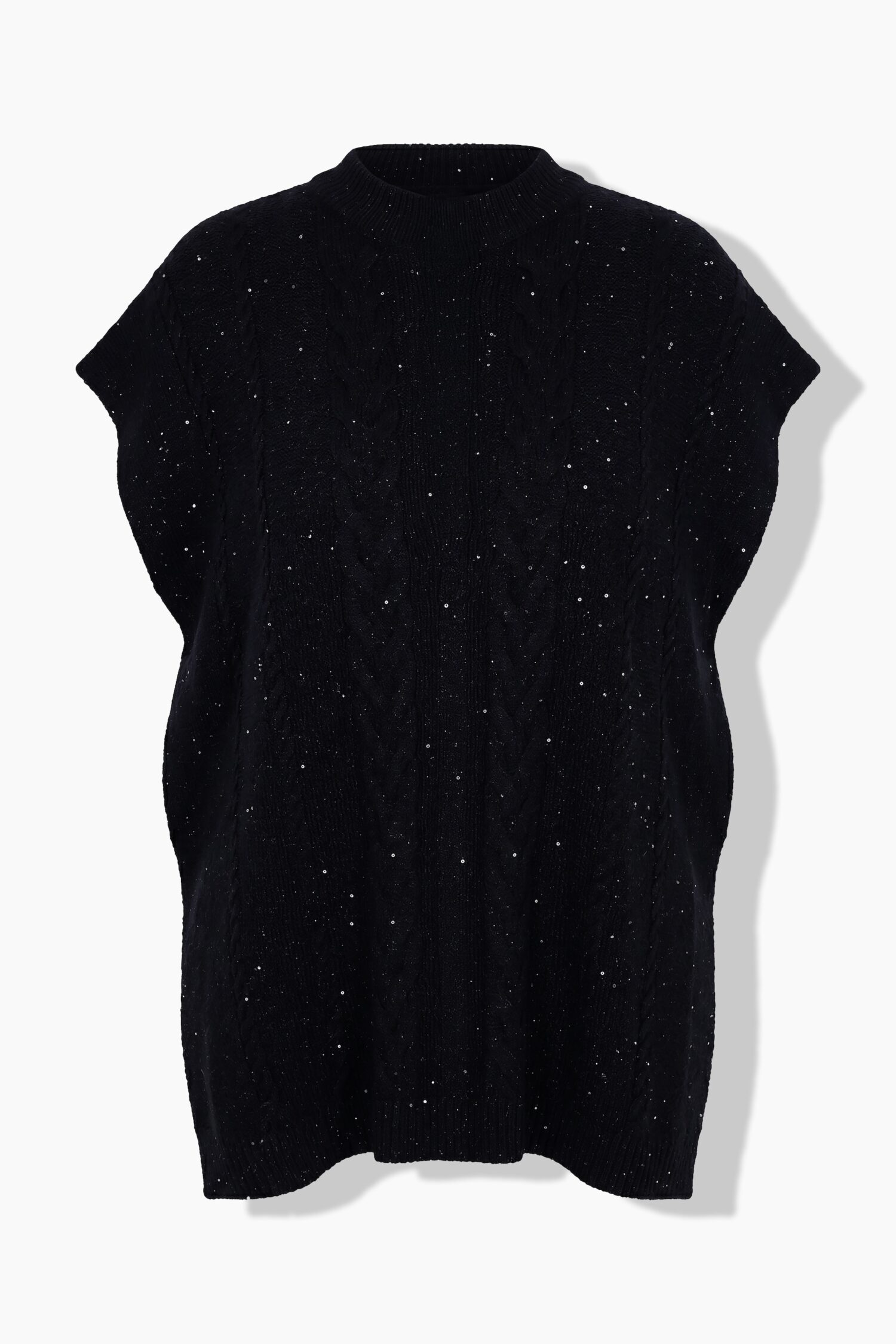 Πουλόβερ oversized με mini παγιέτες