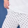 Πυτζάμες σετ oversized με πουά παντελόνι