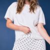 Πυτζάμες σετ oversized με πουά παντελόνι