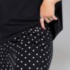 Πυτζάμες σετ oversized με πουά παντελόνι