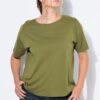 T-shirt basic με χαλαρή εφαρμογή και στρογγυλή λαιμόκοψη