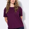 T-shirt basic με χαλαρή εφαρμογή και στρογγυλή λαιμόκοψη