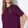 T-shirt basic με χαλαρή εφαρμογή και στρογγυλή λαιμόκοψη
