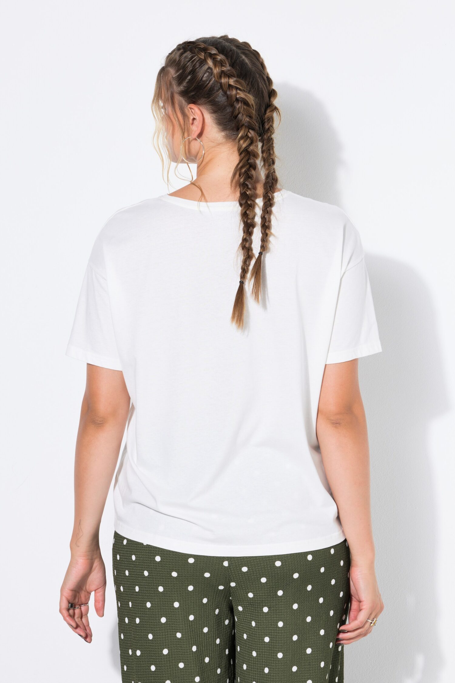 T-shirt oversized με σχέδιο και γκλίτερ εφέ