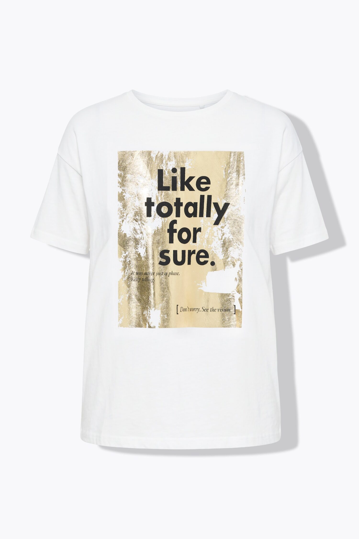 T-shirt oversized με σχέδιο και γκλίτερ εφέ