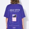 T-shirt oversized με τύπωμα "NOSTALGIA"