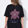 T-shirt oversized με τύπωμα "Orchid"