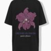 T-shirt oversized με τύπωμα "Orchid"