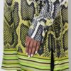Τουνίκ με κλασική εφαρμογή, snake print και πλαϊνά σκισίματα