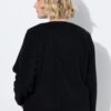 Ζακέτα fleece με φερμουάρ και λεπτομέρειες σε δερμάτινη όψη