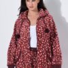 Ζακέτα loungewear με σχέδιο και κουκούλα με κορδόνια