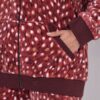 Ζακέτα loungewear με σχέδιο και κουκούλα με κορδόνια