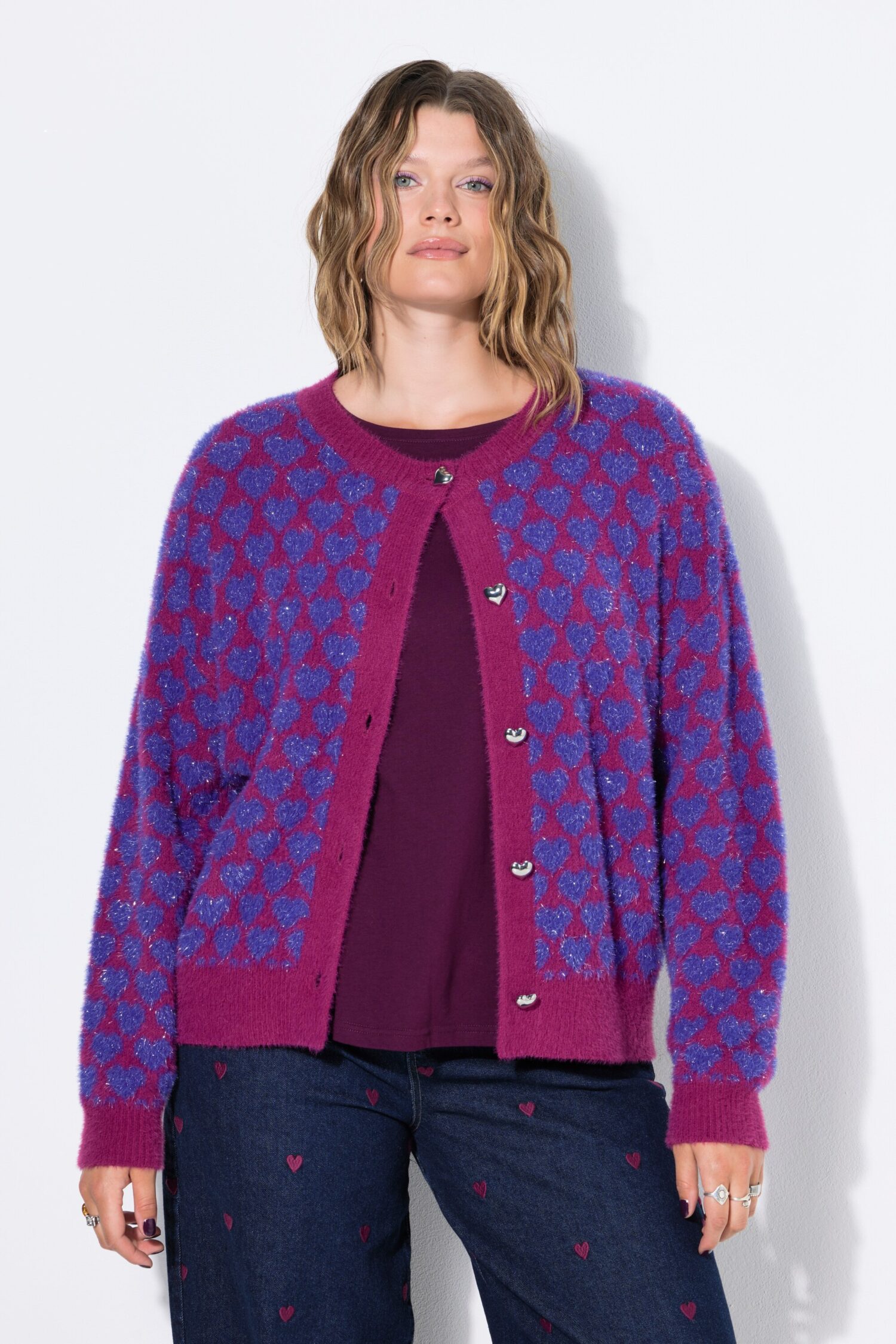 Ζακέτα oversized σε boxy fit με διακοσμητικά κουμπιά